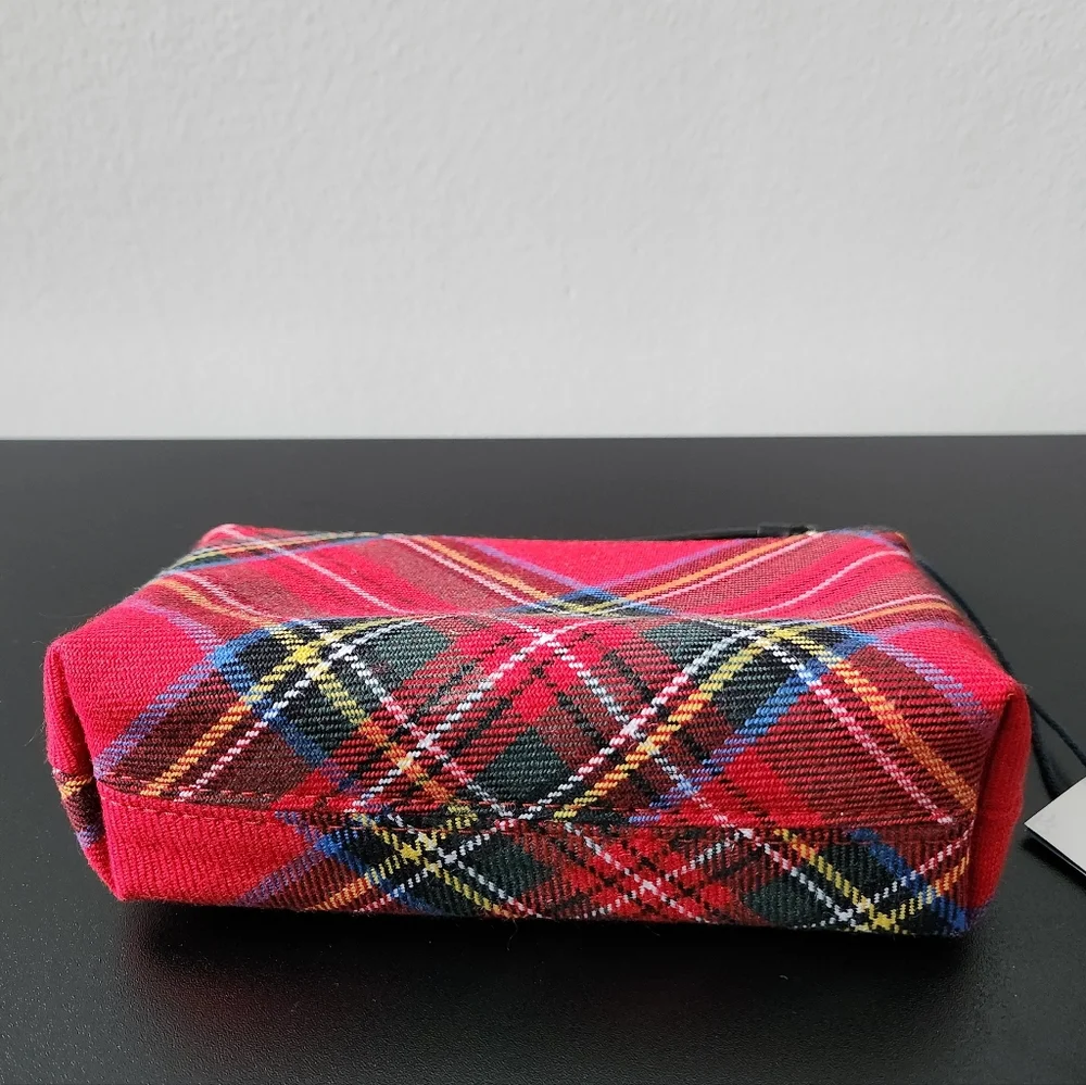 Dooney Red Plaid Zip Case - Picture 11 of 13